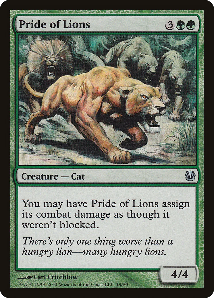 Pride of Lions — Duel Decks: Ajani vs. Nicol Bolas — Magic: The Gathering