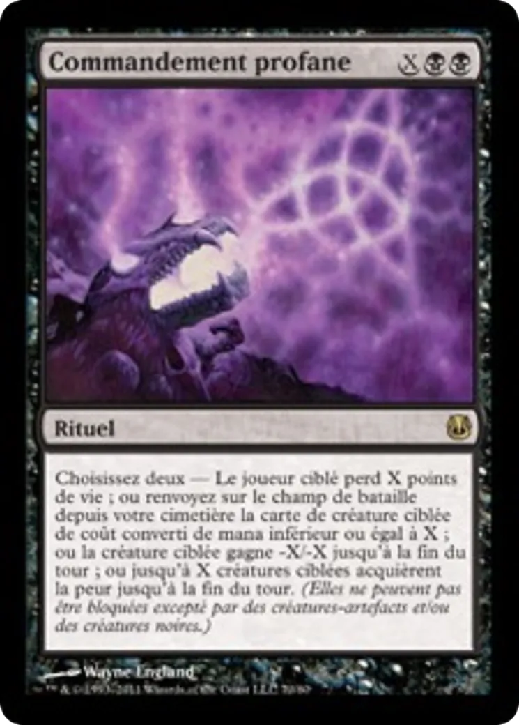 Commandement profane — Duel Decks: Ajani vs. Nicol Bolas — Magic: The Gathering