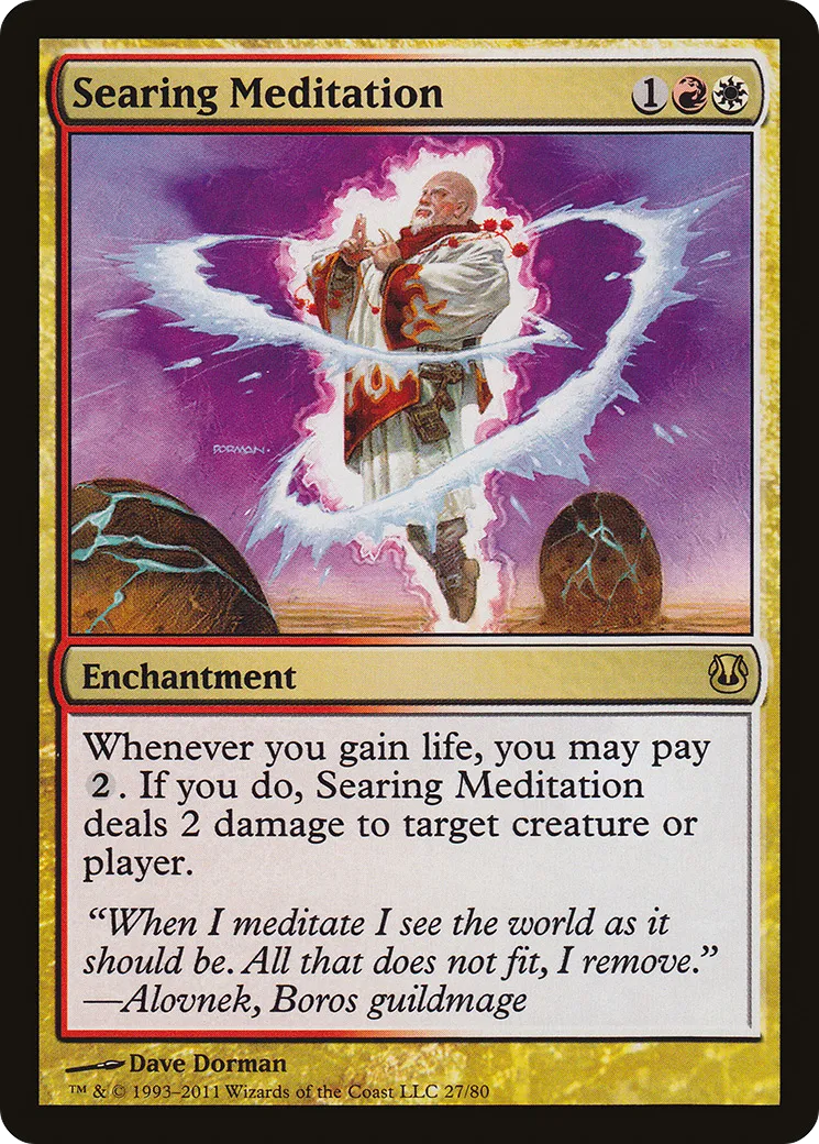 Searing Meditation — Duel Decks: Ajani vs. Nicol Bolas — Magic: The Gathering