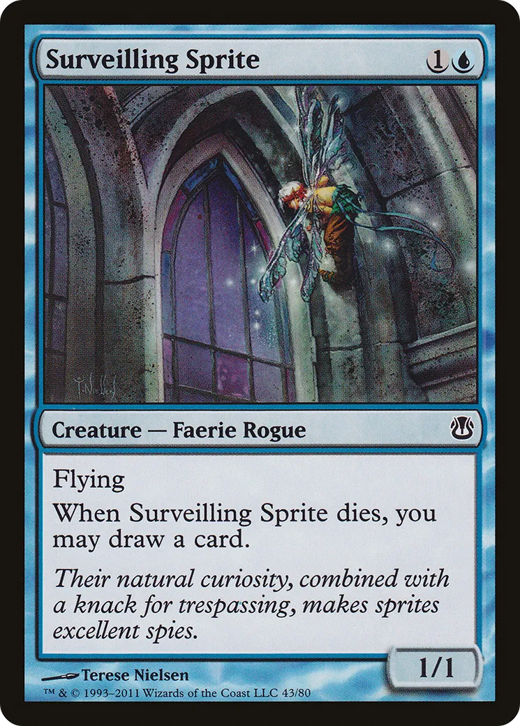 Surveilling Sprite — Duel Decks: Ajani vs. Nicol Bolas — Magic: The Gathering