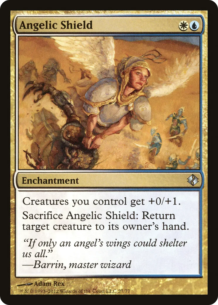 Angelic Shield — Duel Decks: Venser vs. Koth — Magic: The Gathering
