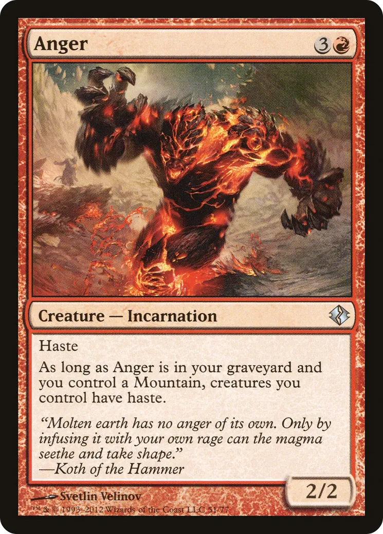 La Colère — Duel Decks: Venser vs. Koth — Magic: The Gathering