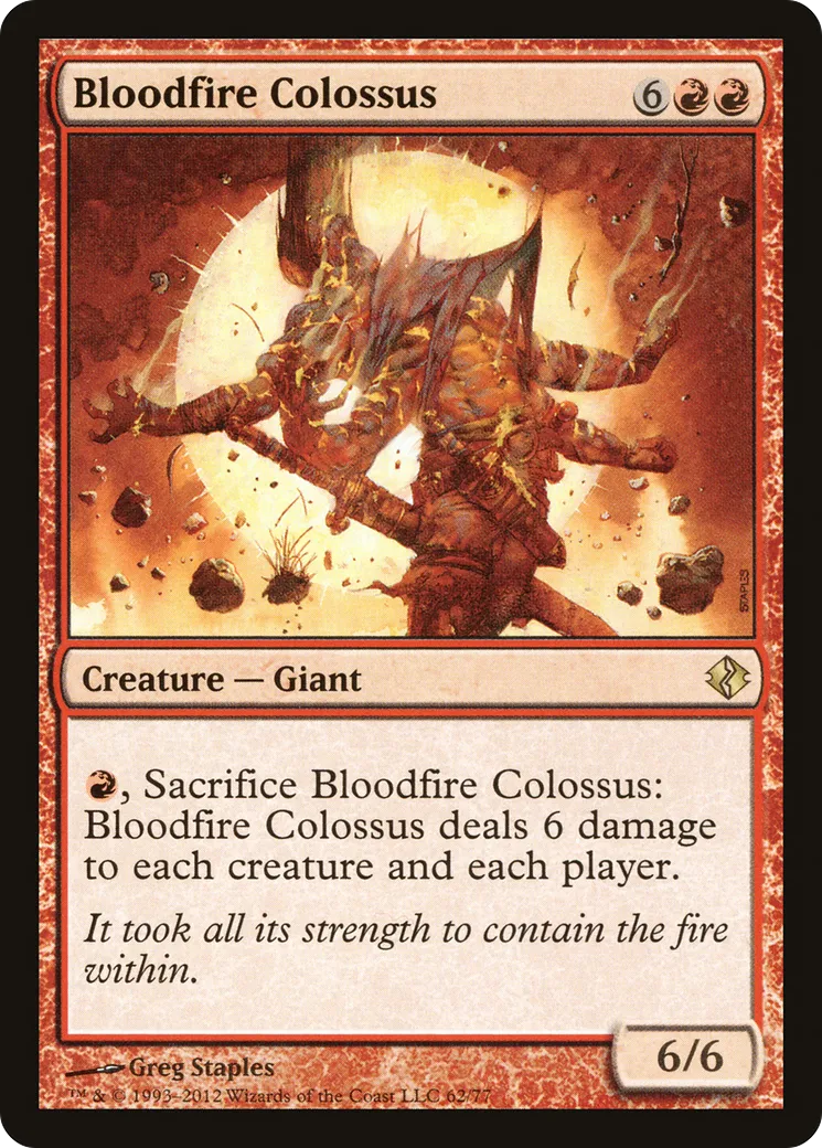 Colosse hématopyre — Duel Decks: Venser vs. Koth — Magic: The Gathering