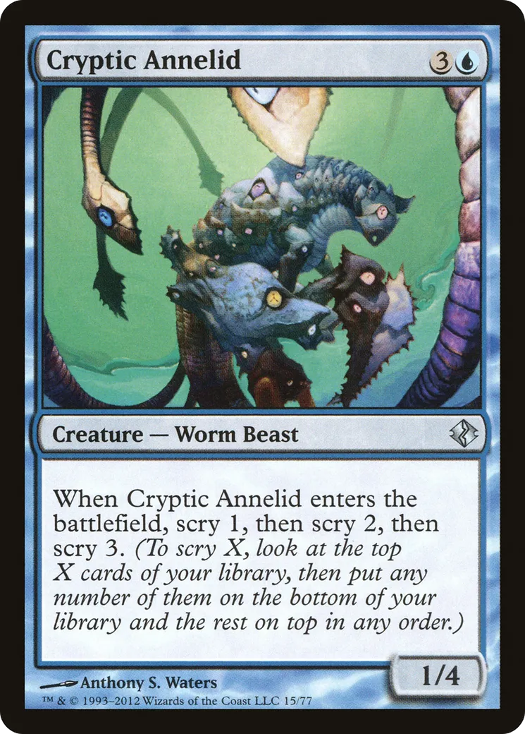 Cryptic Annelid — Duel Decks: Venser vs. Koth — Magic: The Gathering