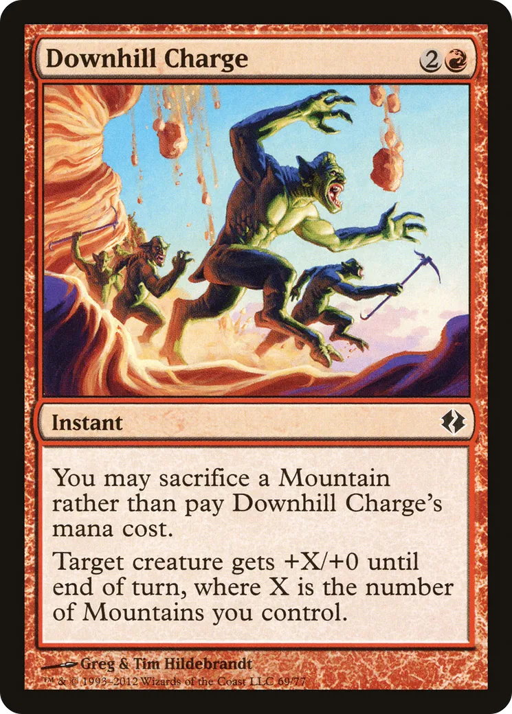 Charge en pente — Duel Decks: Venser vs. Koth — Magic: The Gathering