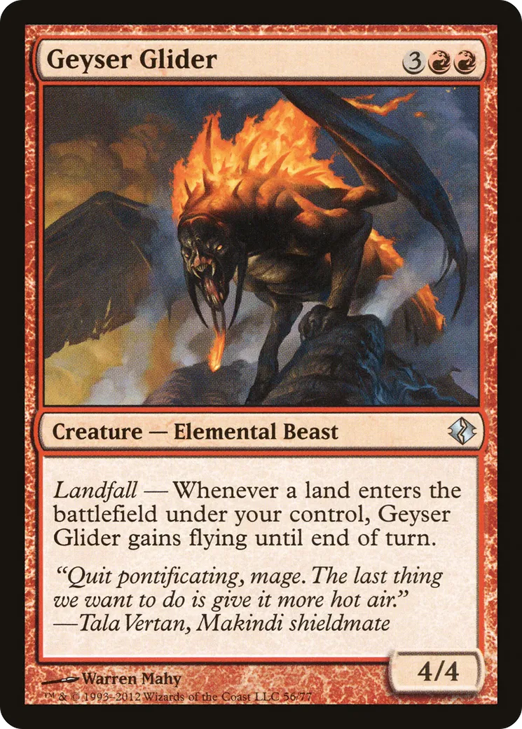 Planeur de geyser — Duel Decks: Venser vs. Koth — Magic: The Gathering