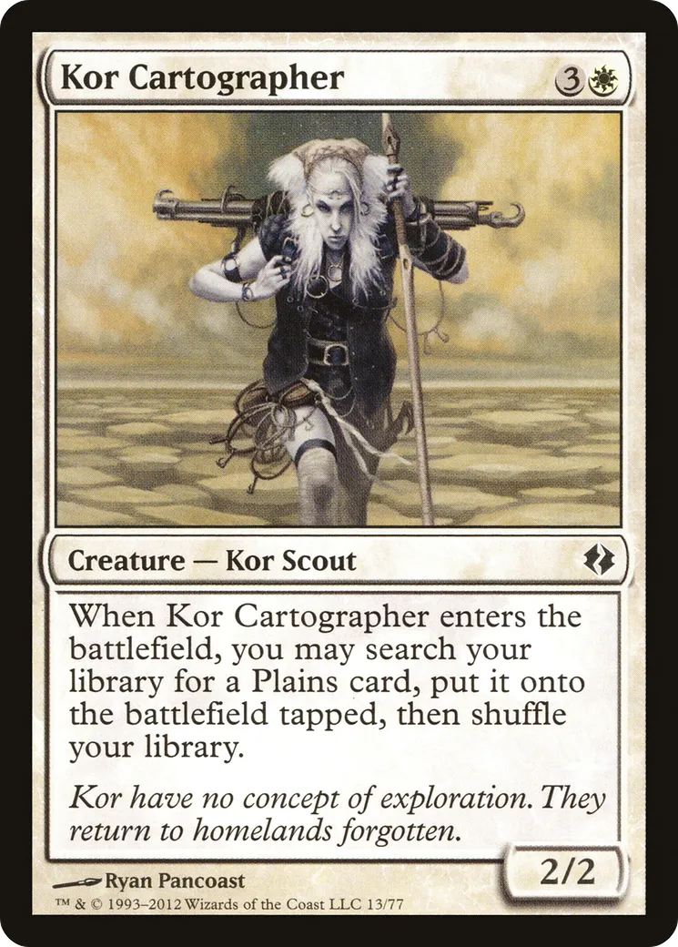 Cartographe kor — Duel Decks: Venser vs. Koth — Magic: The Gathering