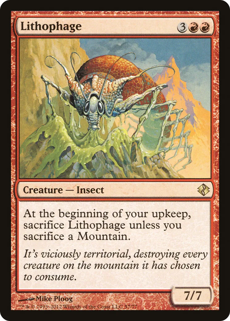 Lithophage — Duel Decks: Venser vs. Koth — Magic: The Gathering