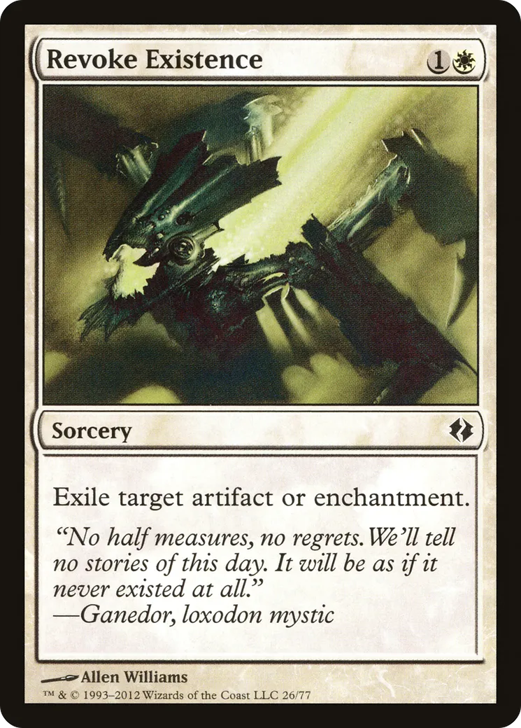 Révocation de l'existence — Duel Decks: Venser vs. Koth — Magic: The Gathering