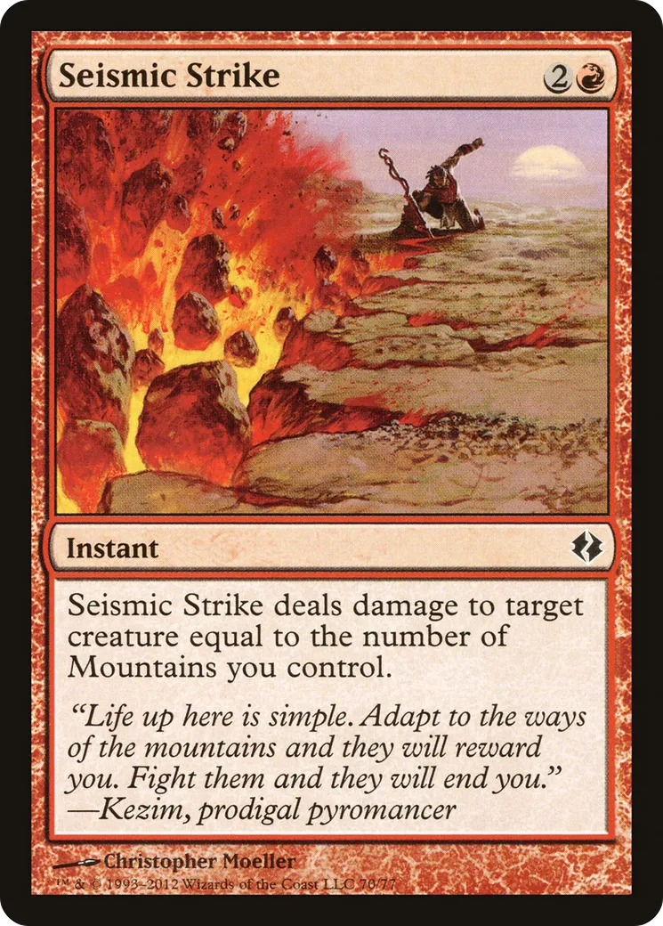 Frappe sismique — Duel Decks: Venser vs. Koth — Magic: The Gathering