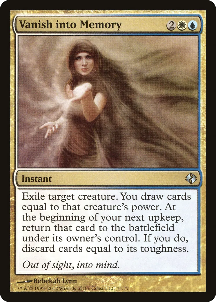Disparition dans la mémoire — Duel Decks: Venser vs. Koth — Magic: The Gathering