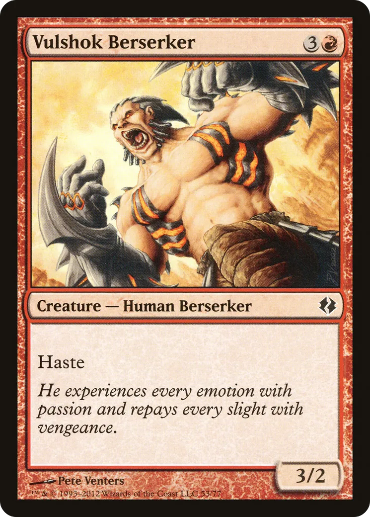 Berserker vulshok from Duel Decks: Venser vs. Koth - Magic: The Gathering