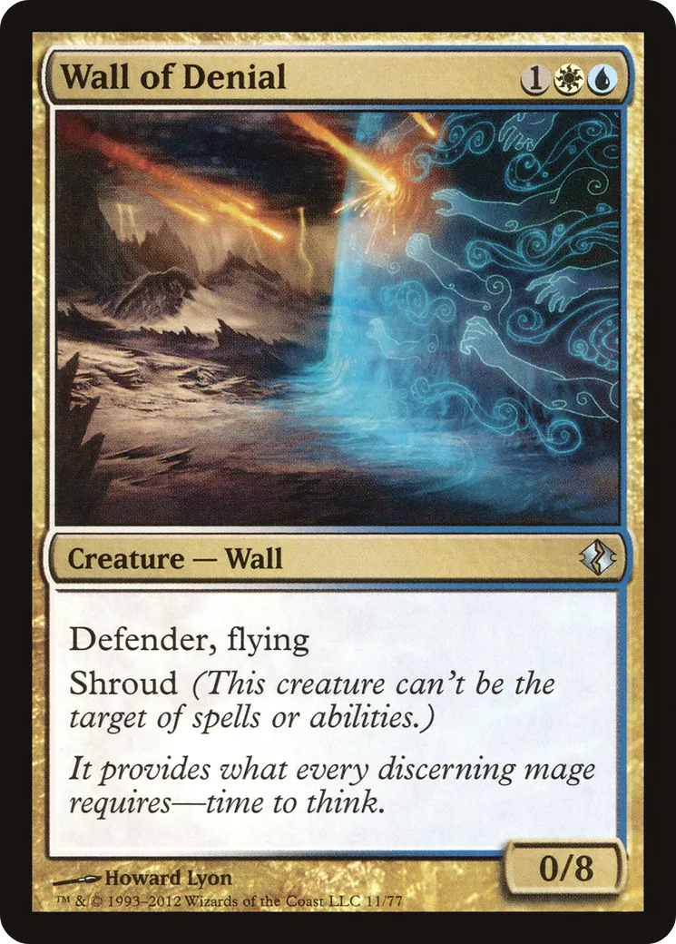 Mur de déni — Duel Decks: Venser vs. Koth — Magic: The Gathering