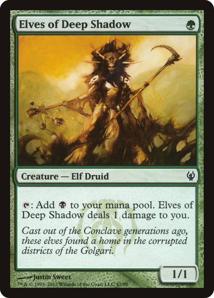 Elves of Deep Shadow — Duel Decks: Izzet vs. Golgari — Magic: The Gathering