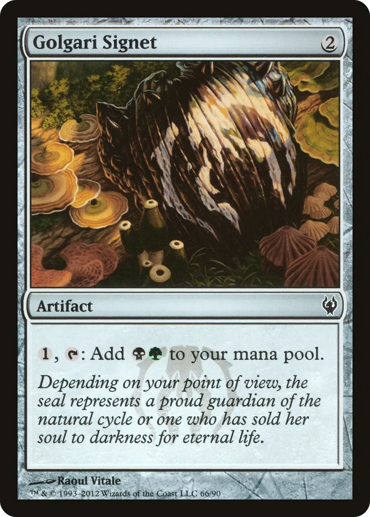 Golgari Signet — Duel Decks: Izzet vs. Golgari — Magic: The Gathering