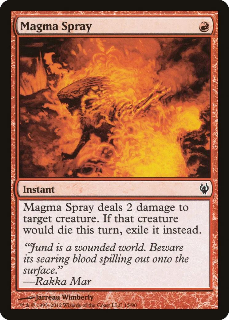 Magma Spray — Duel Decks: Izzet vs. Golgari — Magic: The Gathering