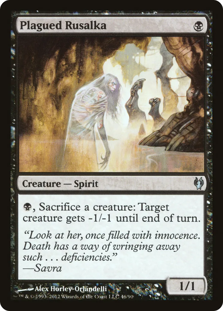Plagued Rusalka — Duel Decks: Izzet vs. Golgari — Magic: The Gathering