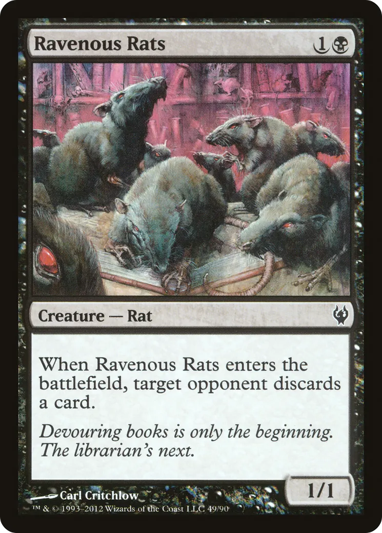 Ravenous Rats — Duel Decks: Izzet vs. Golgari — Magic: The Gathering