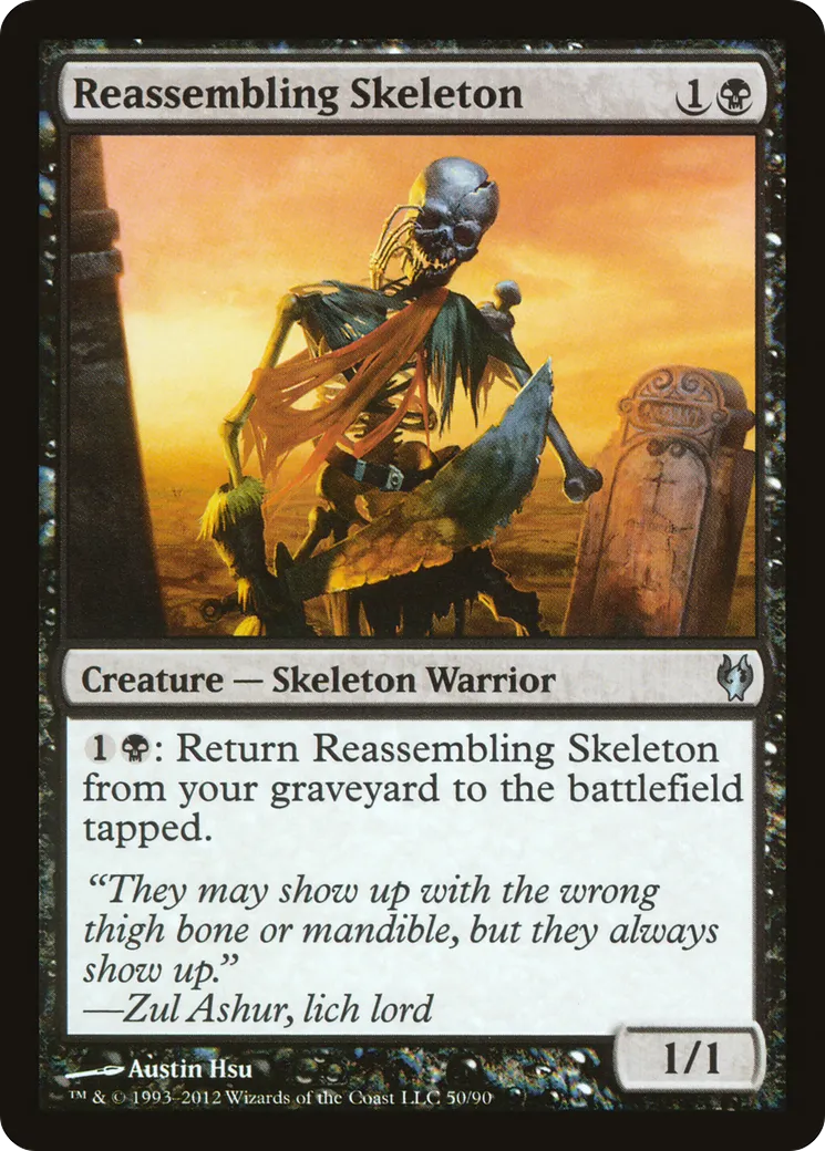 Reassembling Skeleton — Duel Decks: Izzet vs. Golgari — Magic: The Gathering
