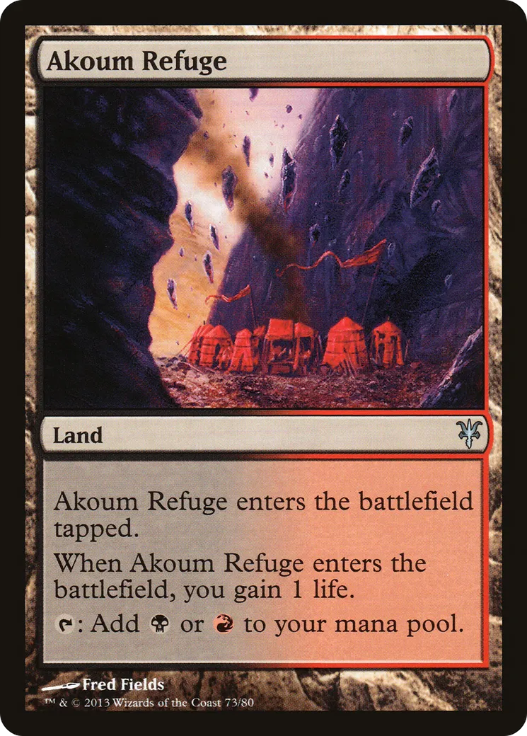Refuge d'Akoum — Duel Decks: Sorin vs. Tibalt — Magic: The Gathering