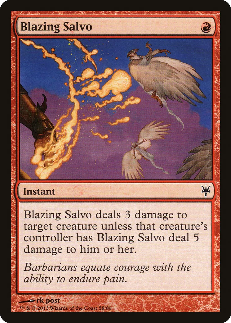 Blazing Salvo — Duel Decks: Sorin vs. Tibalt — Magic: The Gathering