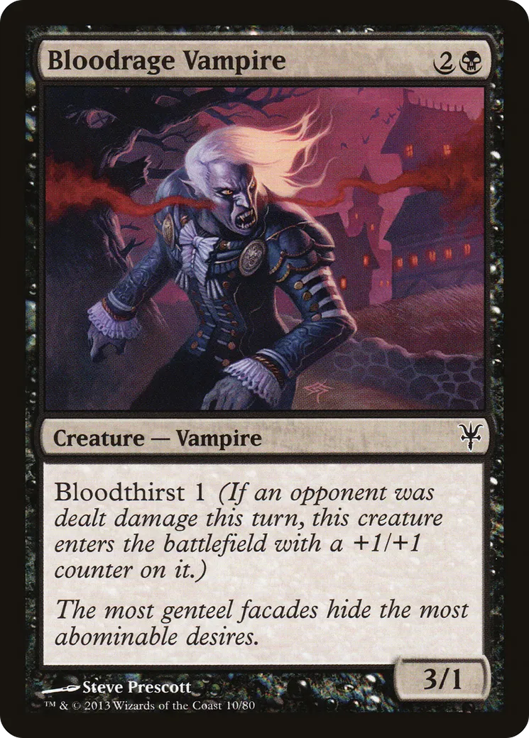 Bloodrage Vampire — Duel Decks: Sorin vs. Tibalt — Magic: The Gathering