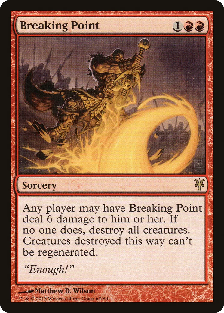 Point de rupture — Duel Decks: Sorin vs. Tibalt — Magic: The Gathering