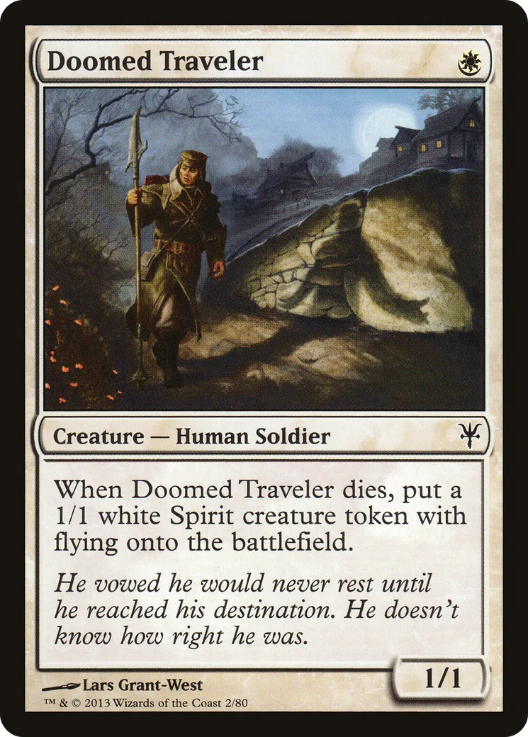 Doomed Traveler — Duel Decks: Sorin vs. Tibalt — Magic: The Gathering