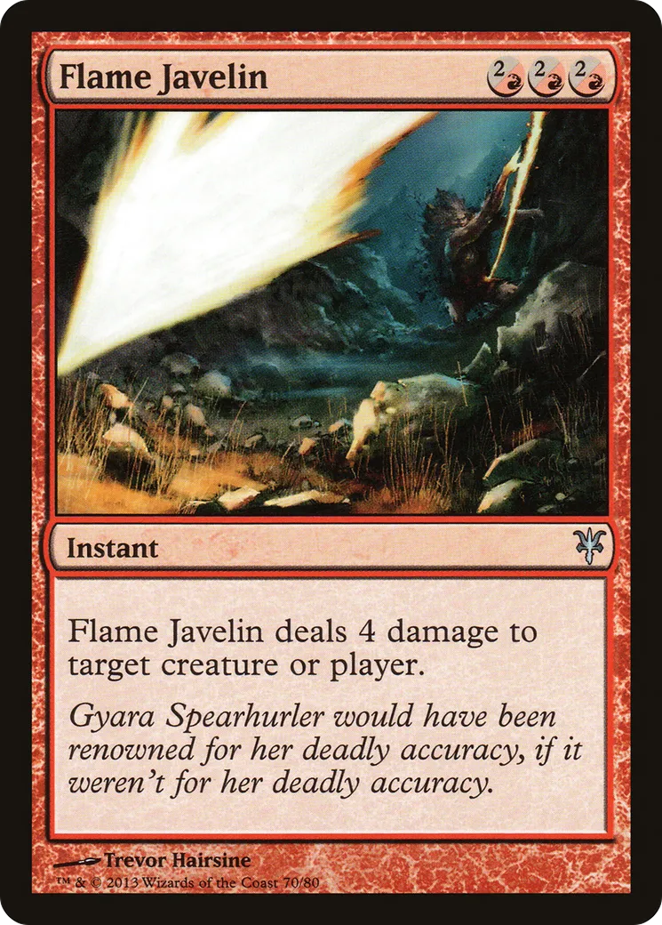 Javelot de flammes — Duel Decks: Sorin vs. Tibalt — Magic: The Gathering