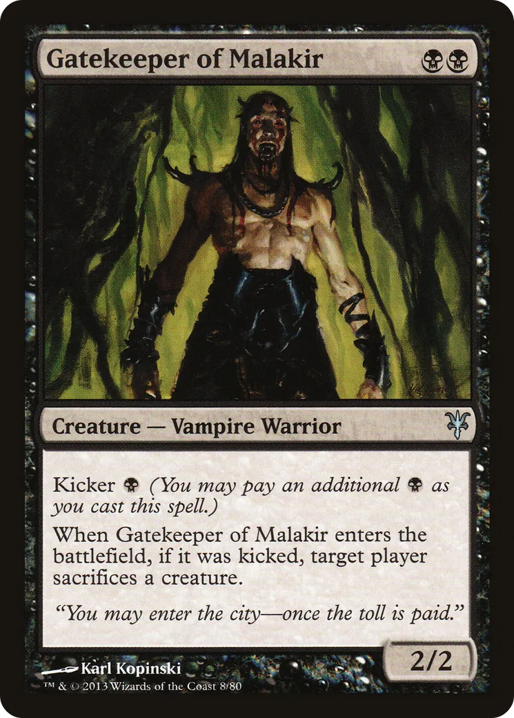 Gatekeeper of Malakir — Duel Decks: Sorin vs. Tibalt — Magic: The Gathering