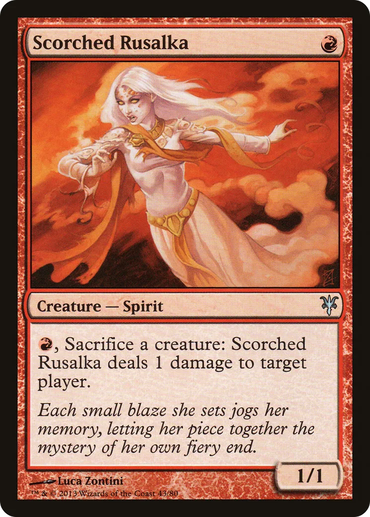 Scorched Rusalka — Duel Decks: Sorin vs. Tibalt — Magic: The Gathering