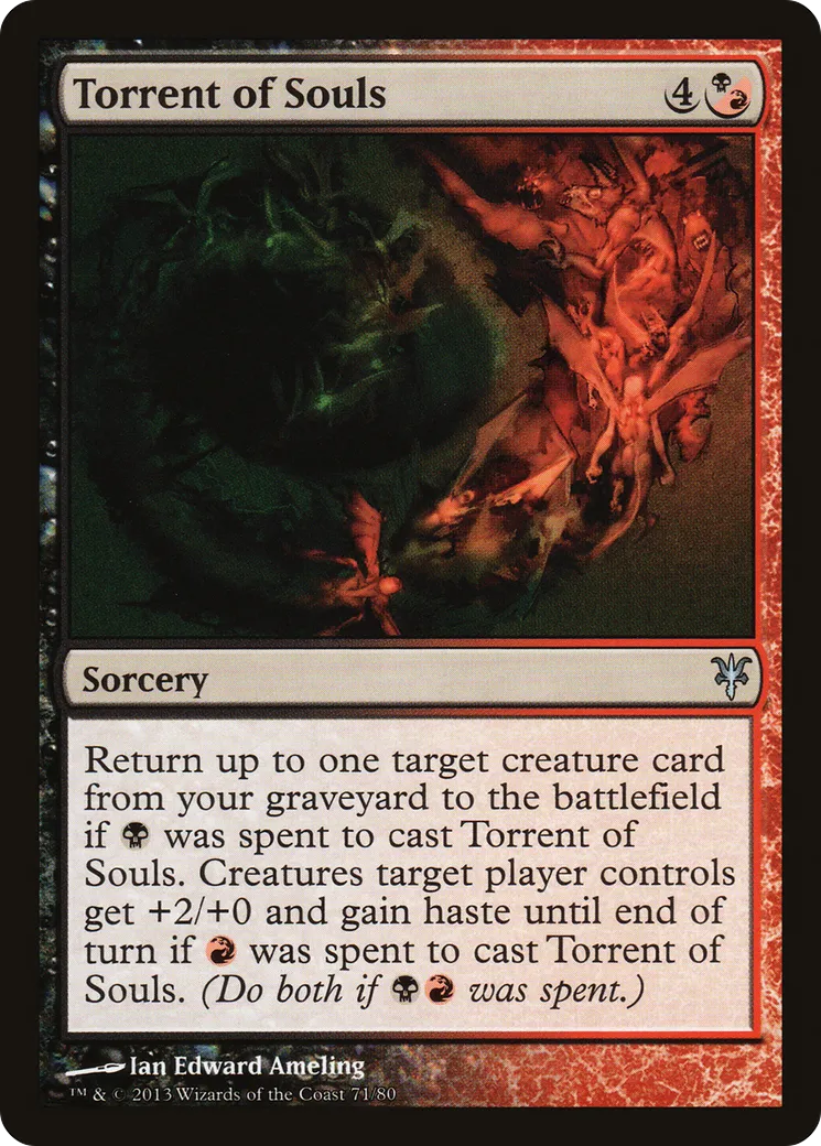 Torrent d'âmes from Duel Decks: Sorin vs. Tibalt - Magic: The Gathering