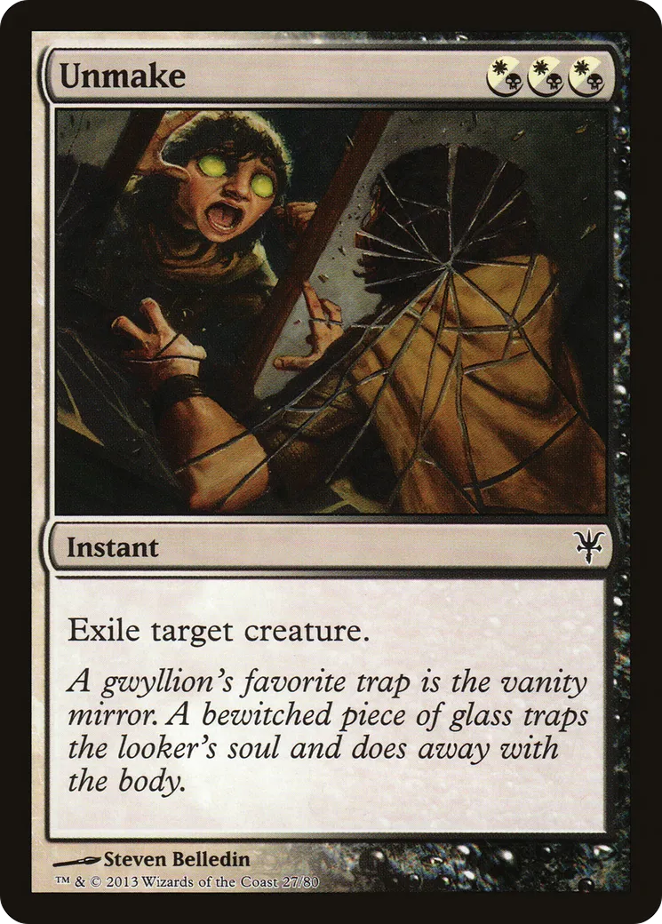 Unmake — Duel Decks: Sorin vs. Tibalt — Magic: The Gathering