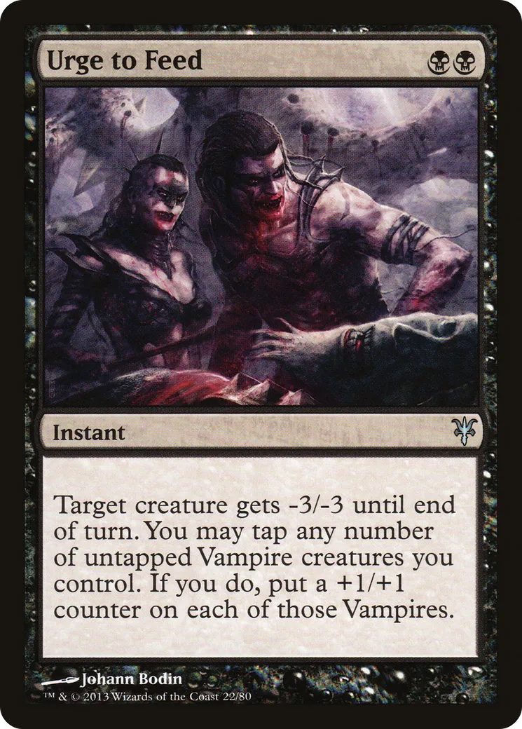 Urge to Feed — Duel Decks: Sorin vs. Tibalt — Magic: The Gathering