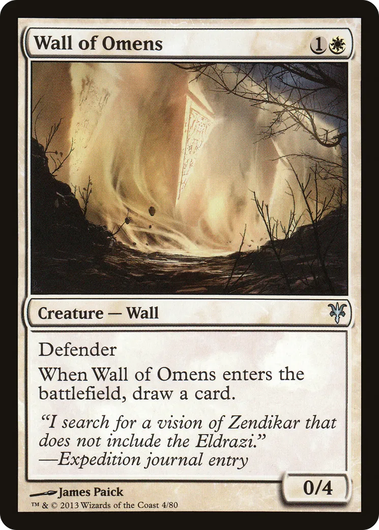 Wall of Omens — Duel Decks: Sorin vs. Tibalt — Magic: The Gathering