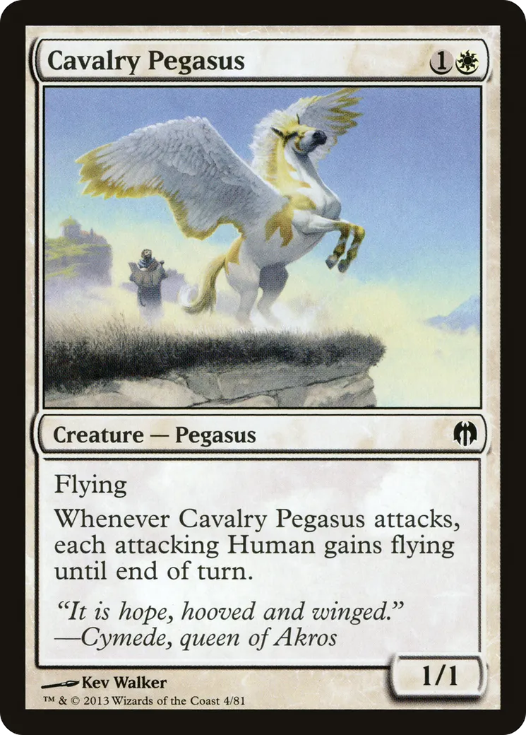 Pégase de cavalerie — Duel Decks: Heroes vs. Monsters — Magic: The Gathering