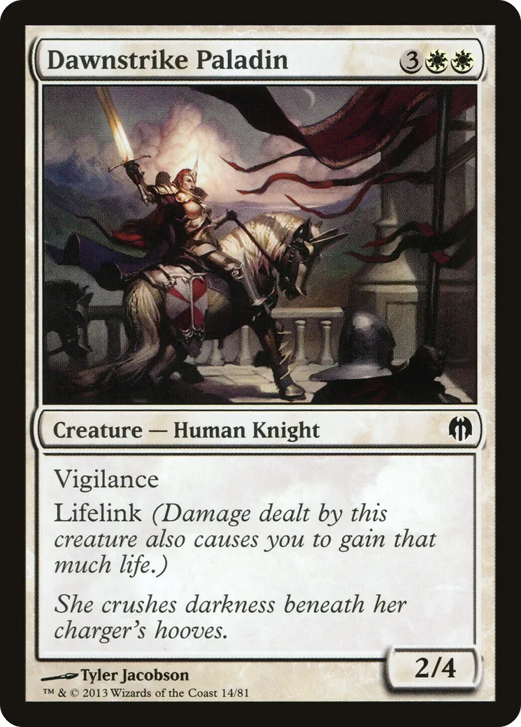 Dawnstrike Paladin — Duel Decks: Heroes vs. Monsters — Magic: The Gathering