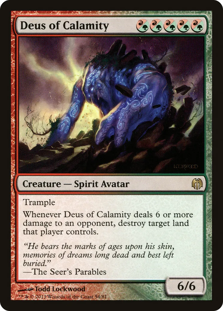 Deus of Calamity from Duel Decks: Heroes vs. Monsters - Magic: The Gathering