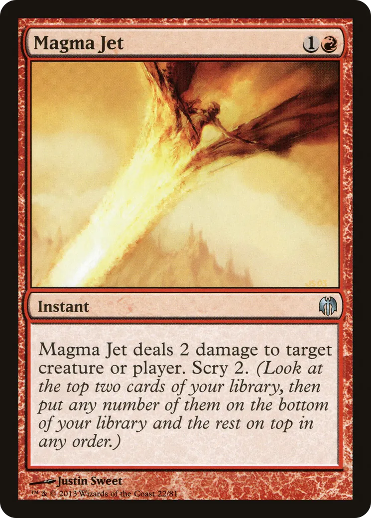 Magma Jet — Duel Decks: Heroes vs. Monsters — Magic: The Gathering