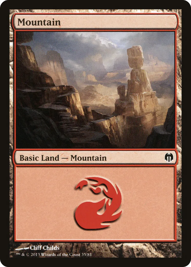Mountain — Duel Decks: Heroes vs. Monsters — Magic: The Gathering