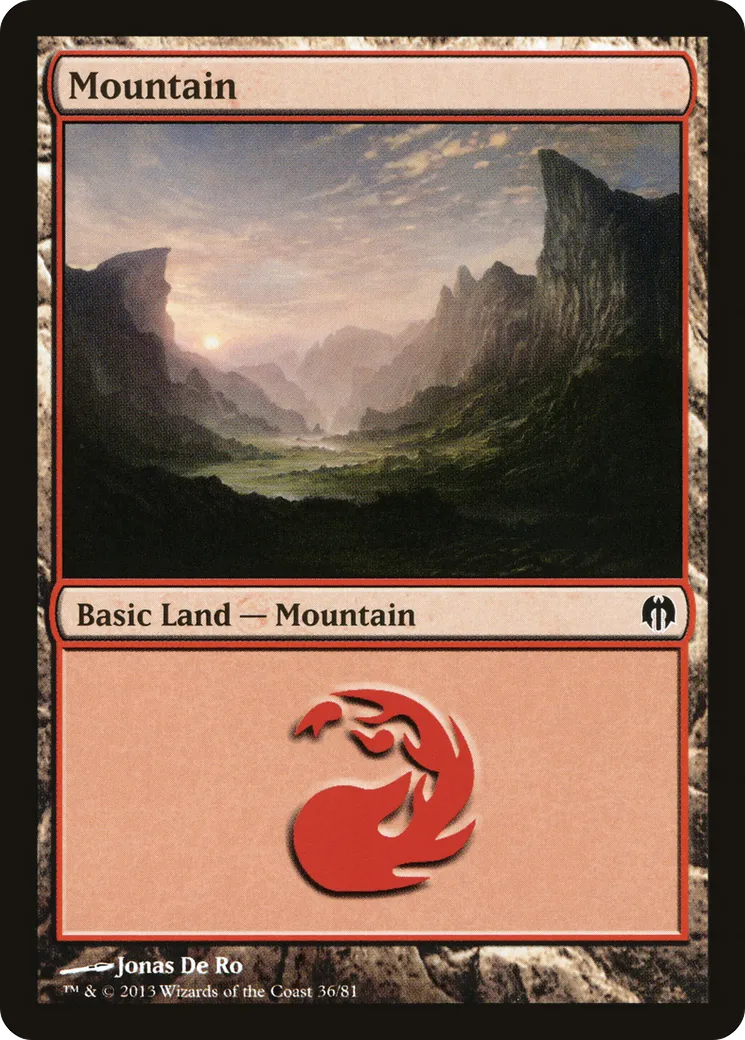 Mountain — Duel Decks: Heroes vs. Monsters — Magic: The Gathering