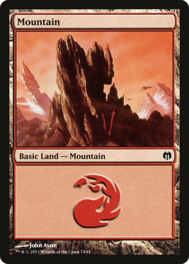 Montagne — Duel Decks: Heroes vs. Monsters — Magic: The Gathering