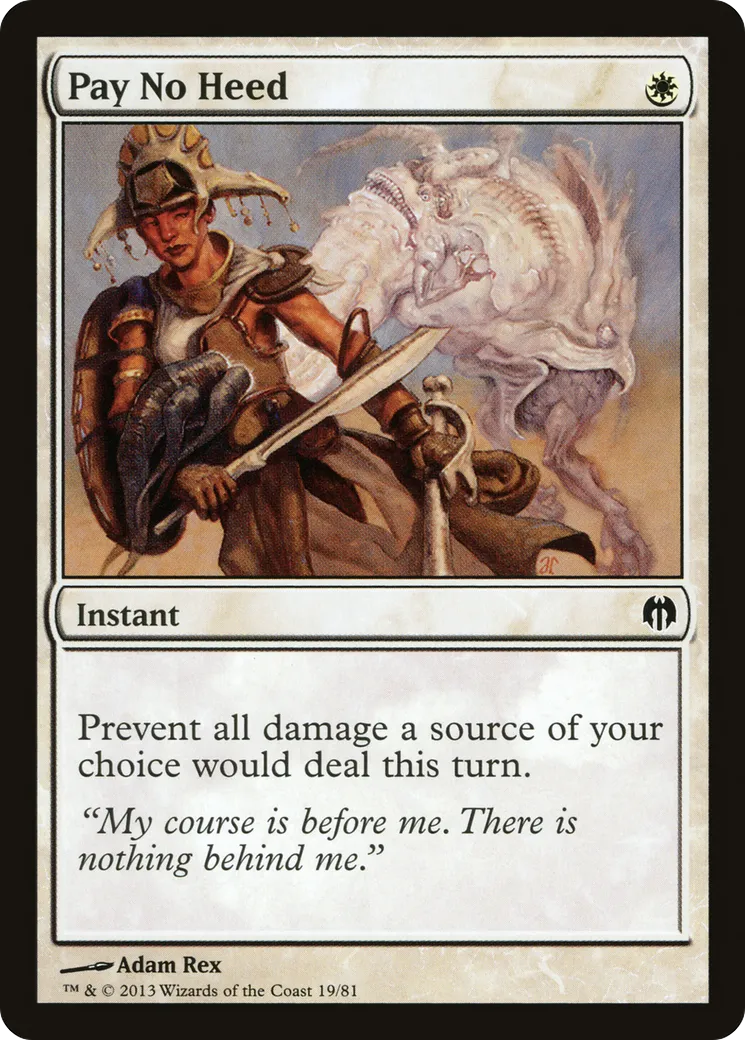 Pay No Heed from Duel Decks: Heroes vs. Monsters - Magic: The Gathering