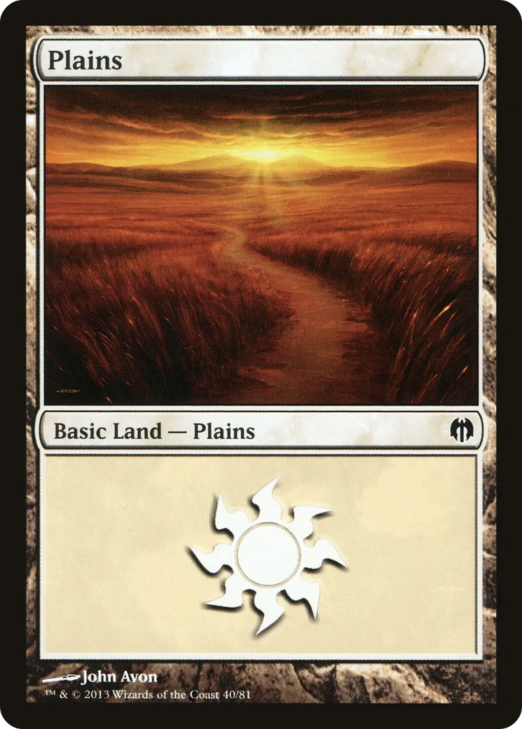 Plaine — Duel Decks: Heroes vs. Monsters — Magic: The Gathering