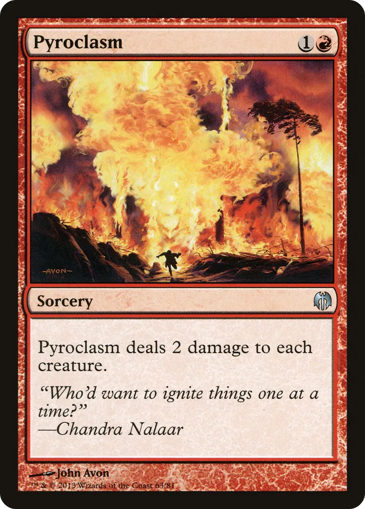 Pyroclasm from Duel Decks: Heroes vs. Monsters - Magic: The Gathering