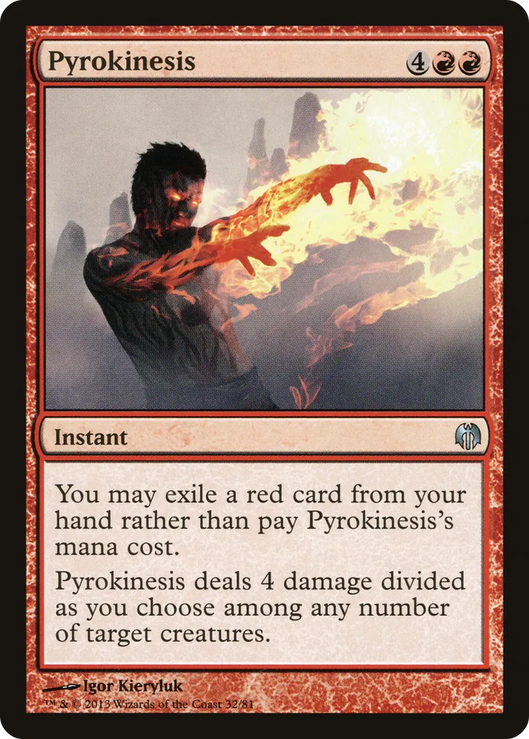 Pyrokinésie — Duel Decks: Heroes vs. Monsters — Magic: The Gathering