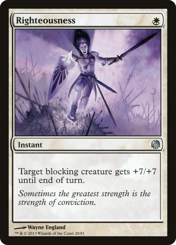 Droiture — Duel Decks: Heroes vs. Monsters — Magic: The Gathering