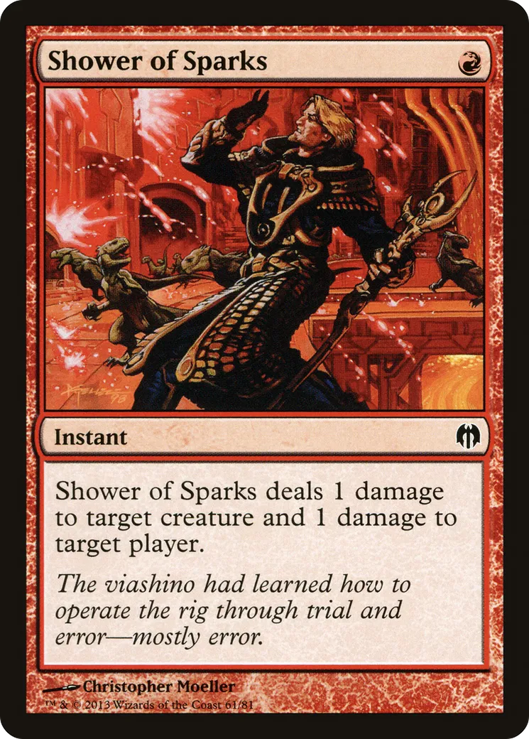 Shower of Sparks — Duel Decks: Heroes vs. Monsters — Magic: The Gathering