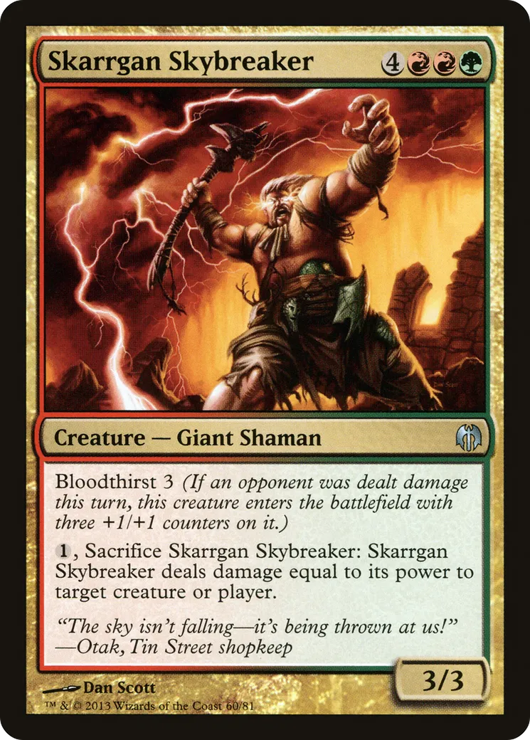 Skarrgan Skybreaker from Duel Decks: Heroes vs. Monsters - Magic: The Gathering