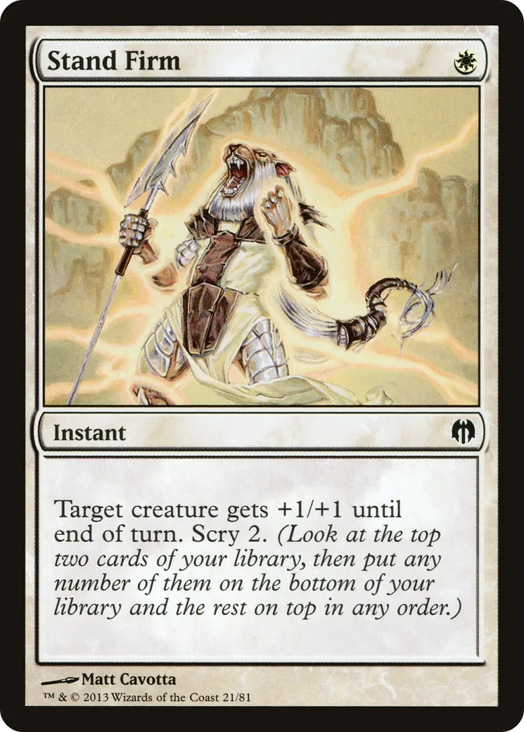 Stand Firm — Duel Decks: Heroes vs. Monsters — Magic: The Gathering